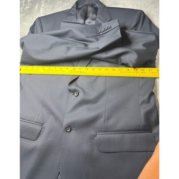 Joseph & Feiss Gold Sport‎ Coat Blazer Jacket Navy Blue 42R Tailored Wool - Picture 3 of 8